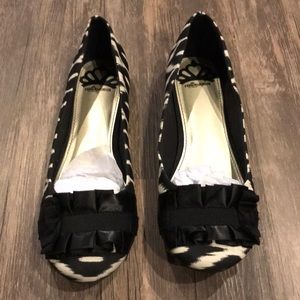 Fergalicious black ribbon ballet shoes